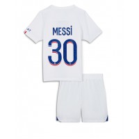 Dres Paris Saint-Germain Lionel Messi #30 Rezervni za djecu 2022-23 Kratak Rukav (+ kratke hlače)